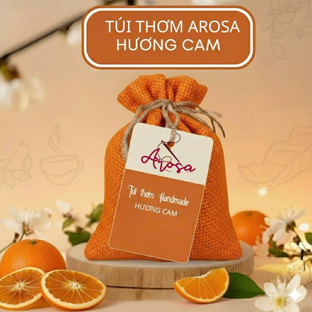 ✨ Túi Thơm Tinh Dầu Arosa: Hương Thơm Tự Nhiên Cho Không Gian Sống Thư Thái 🌿 - 2025 cam