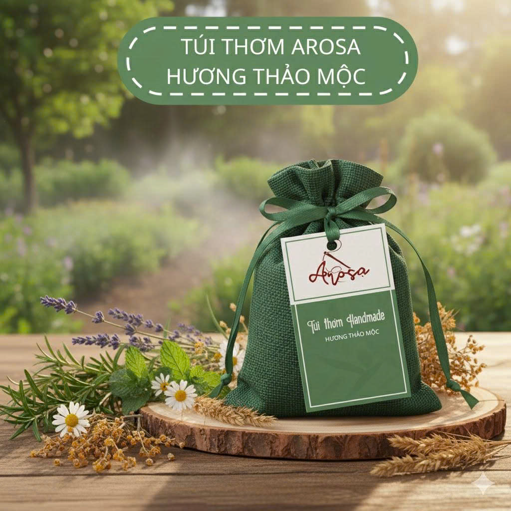 ✨ Túi Thơm Tinh Dầu Arosa: Hương Thơm Tự Nhiên Cho Không Gian Sống Thư Thái 🌿 - 2025 thảo mộc